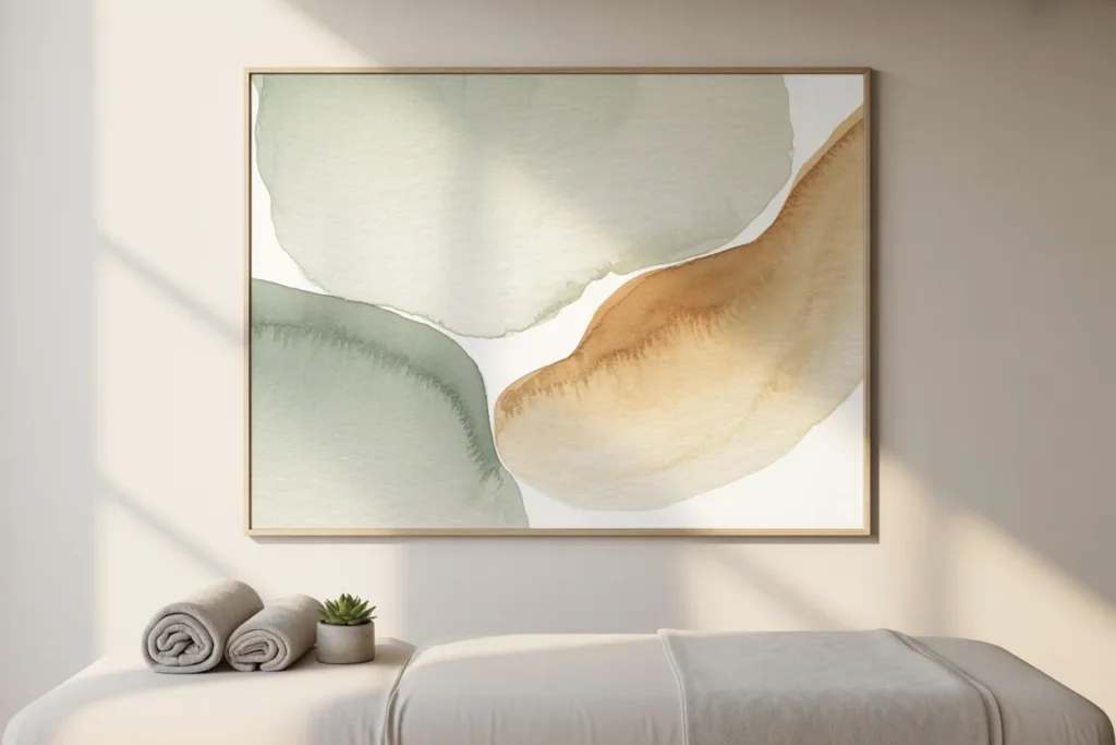 Minimal Wall Art Soft Spa Aesthetic Touch
