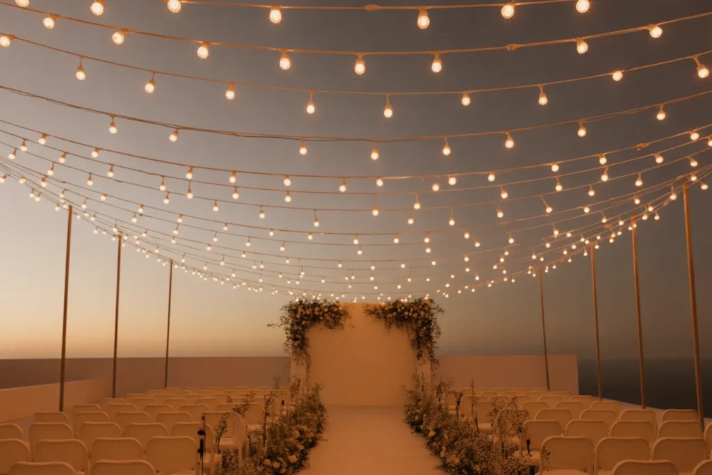Simple Wedding Lighting Warm Elegant Glow