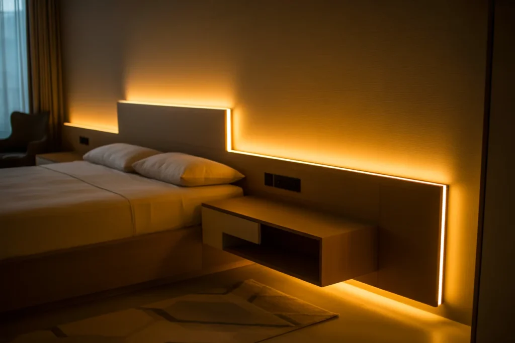 LED Wall Lighting Ambient Modern Bedroom Glow