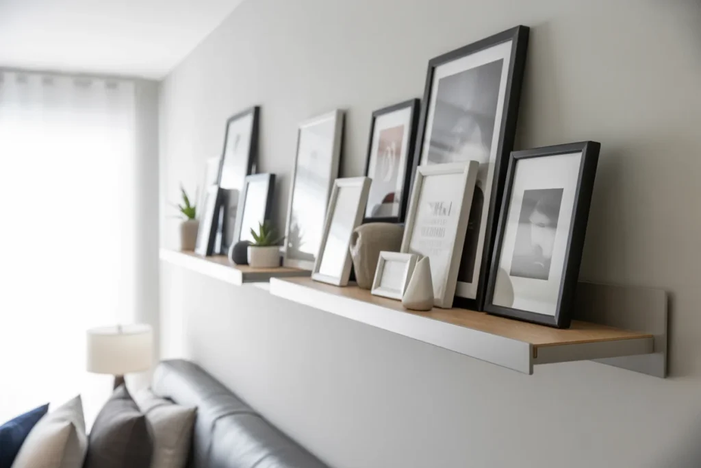 Floating Art Ledges Flexible Wall Display