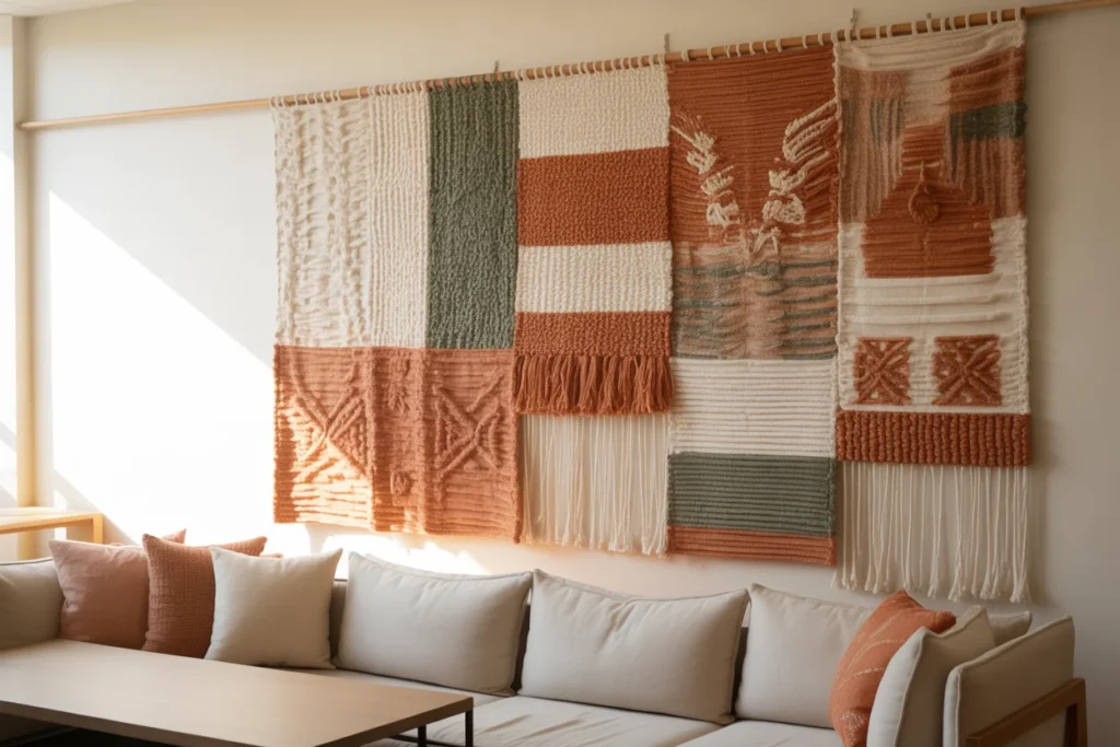 Fabric Wall Hangings Soft Textured Style