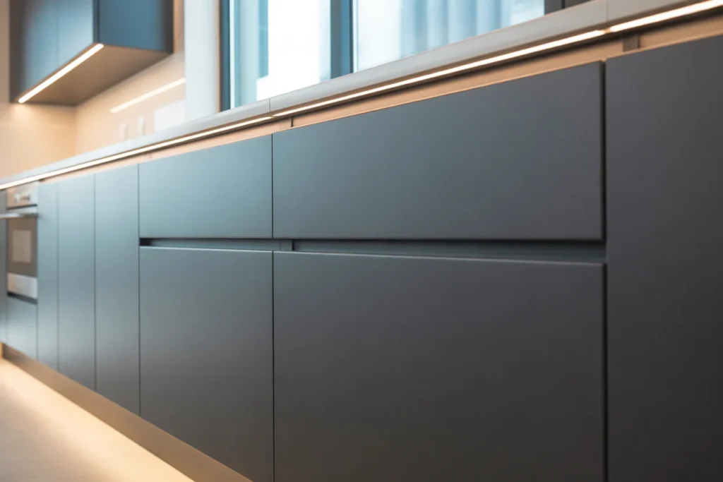 Matte Finishes Sleek Modern Kitchen Look