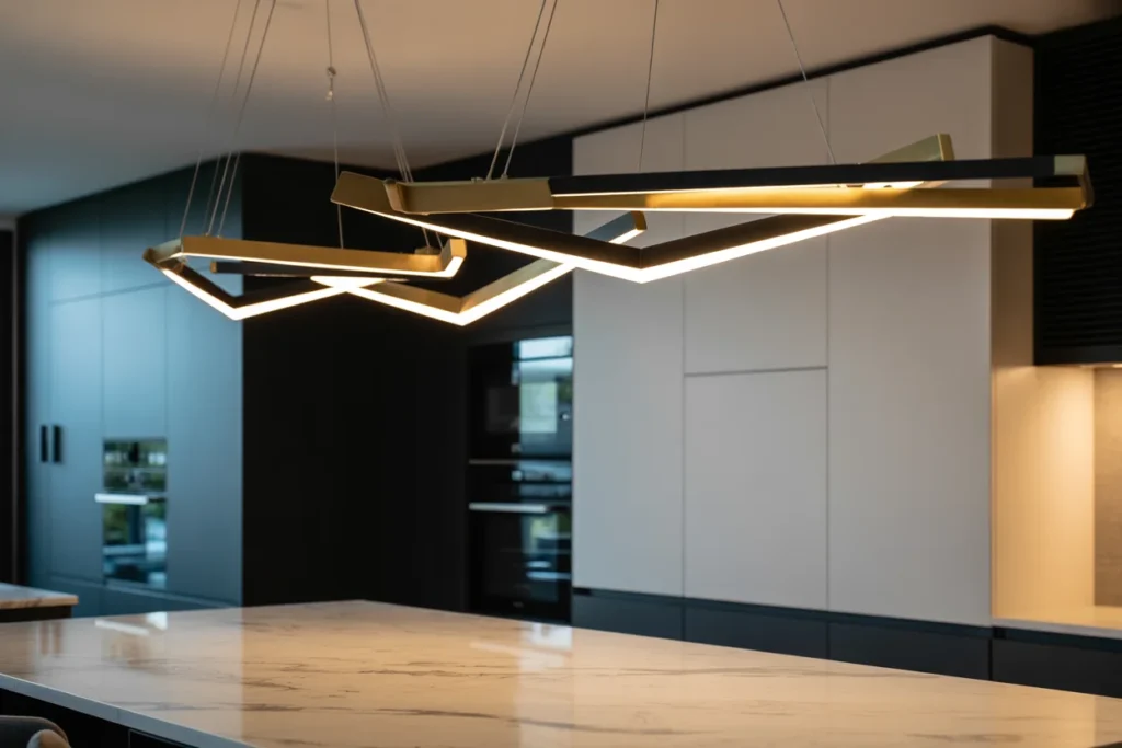 Statement Lighting Bold Kitchen Design Feature