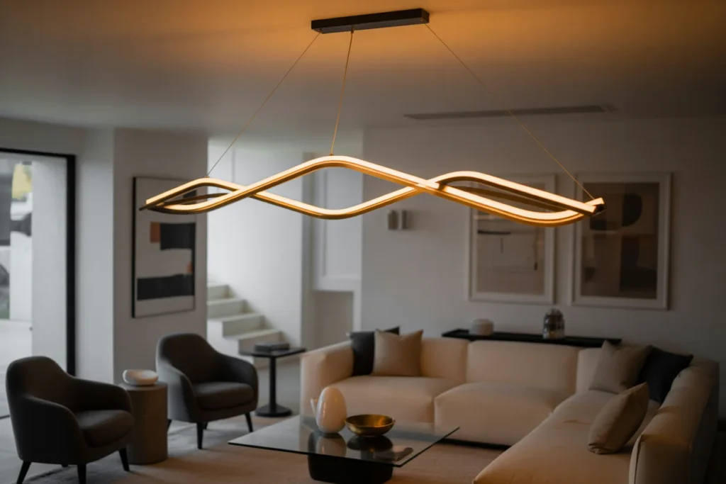 Statement Lighting Bold Living Room Feature