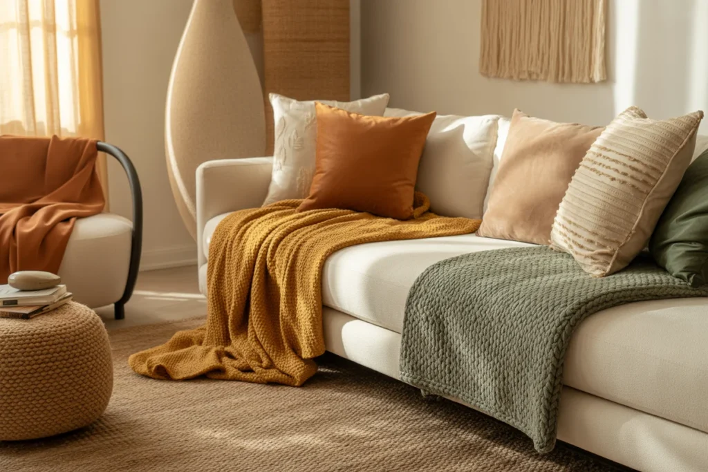 Textured Fabrics Layered Cozy Interior Style