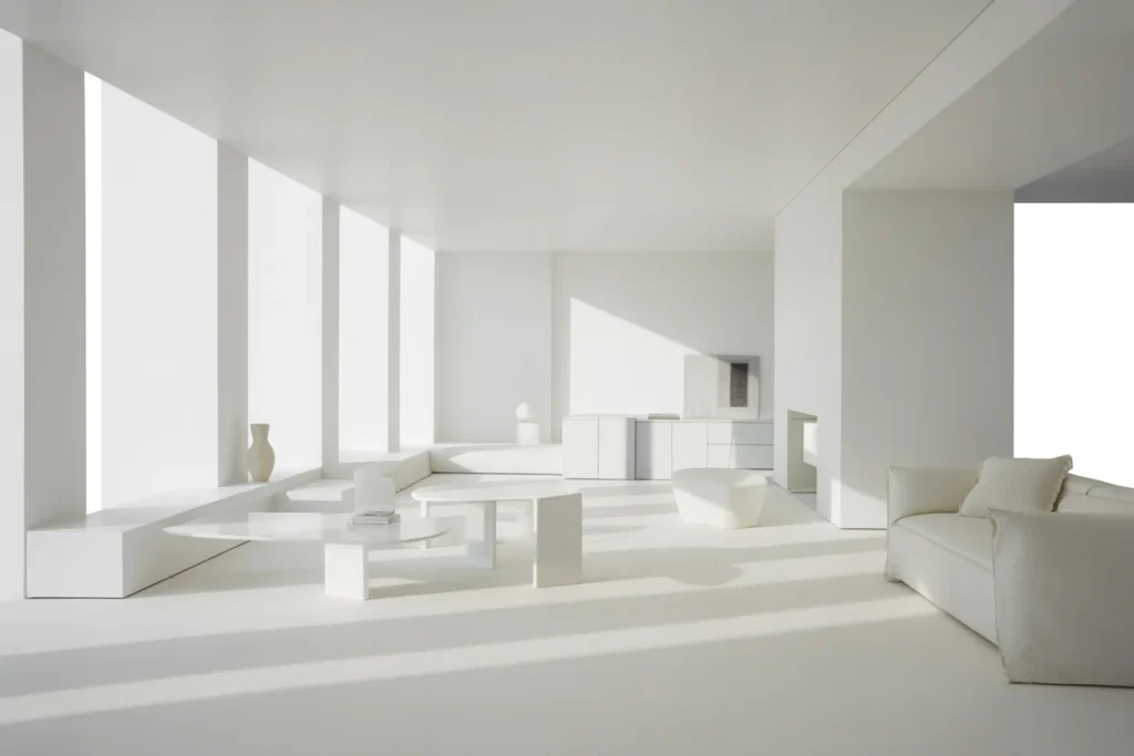Snowbound White Cool Modern Bright Shade