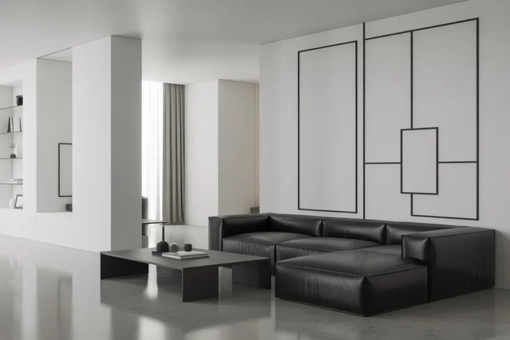 Black Accent Decor Modern Contrast Touch