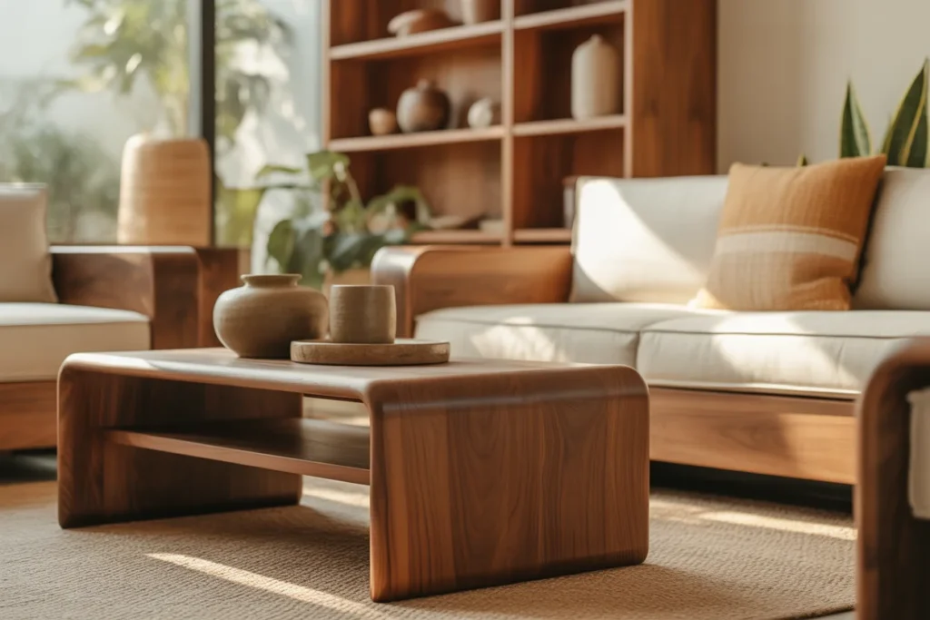 Natural Materials Organic Living Room Feel