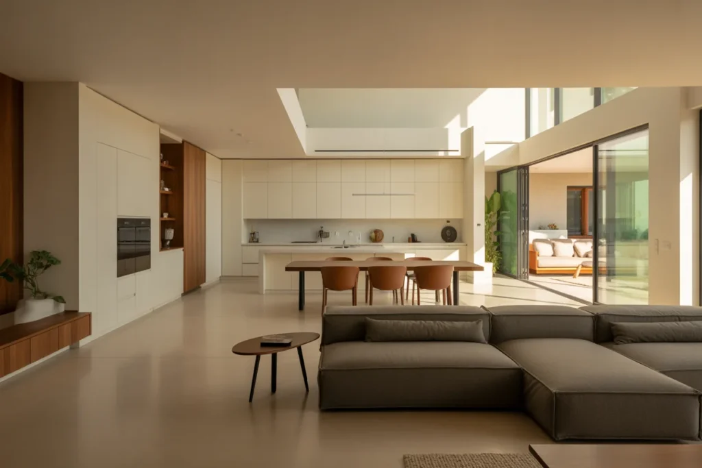 Open Concept Living Airy Spacious Design
