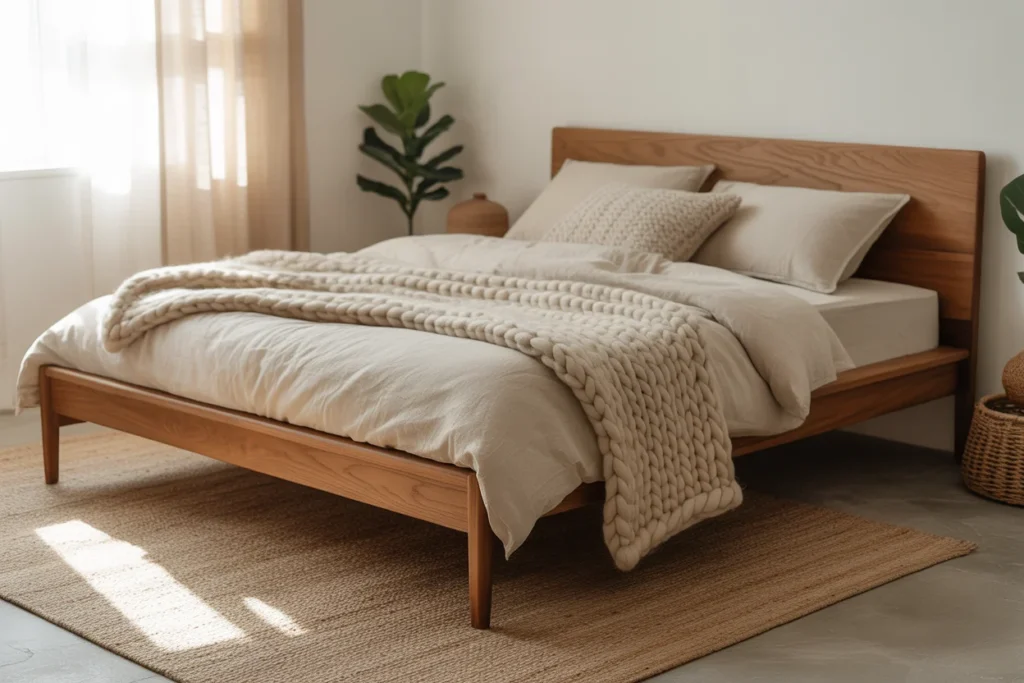Wooden Bed Frames Warm Natural Feel