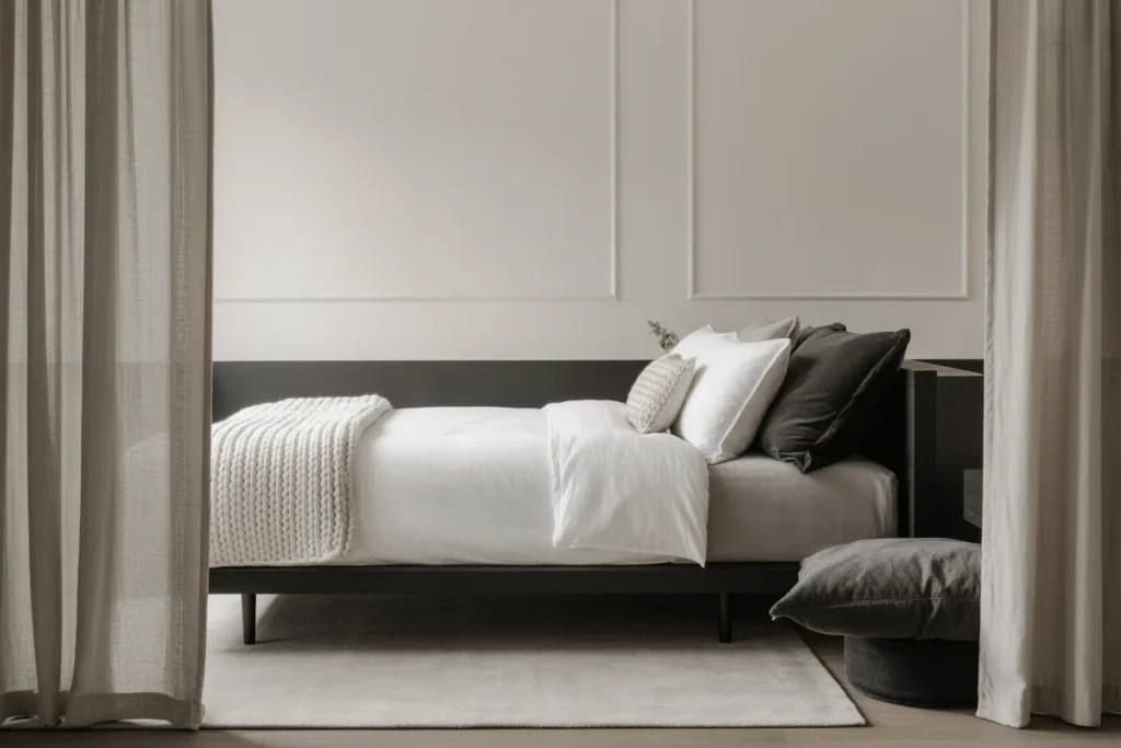 Monochrome Bedroom Sleek Elegant Style