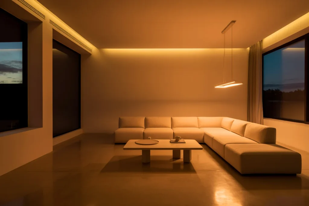 Minimal Lighting Soft Cozy Room Glow