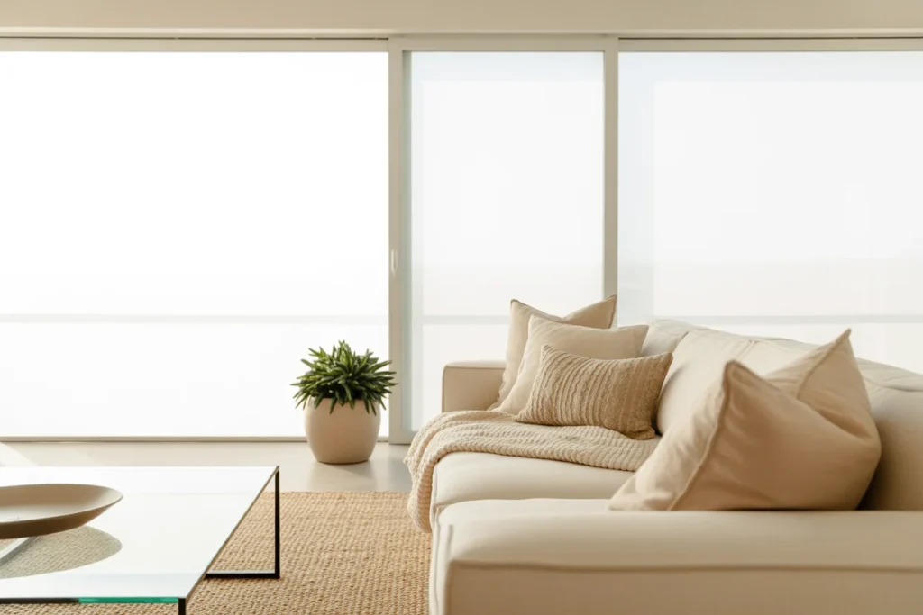 Large Windows Bright Natural Living Area