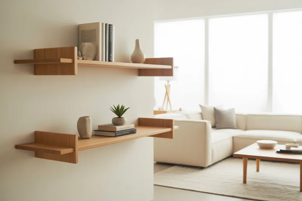 Floating Shelves Stylish Clean Storage