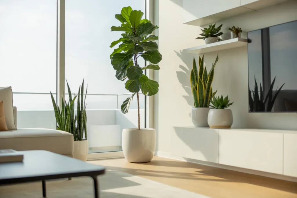 Indoor Plant Decor Fresh Green Minimal Style