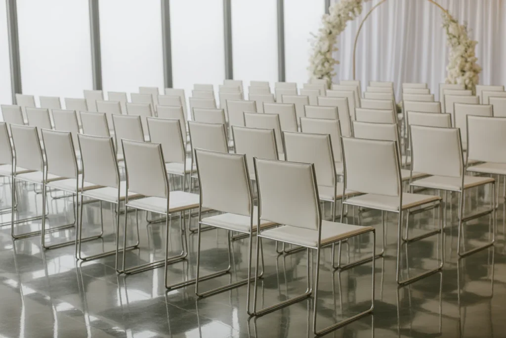 Modern Wedding Seating Simple Clean Style