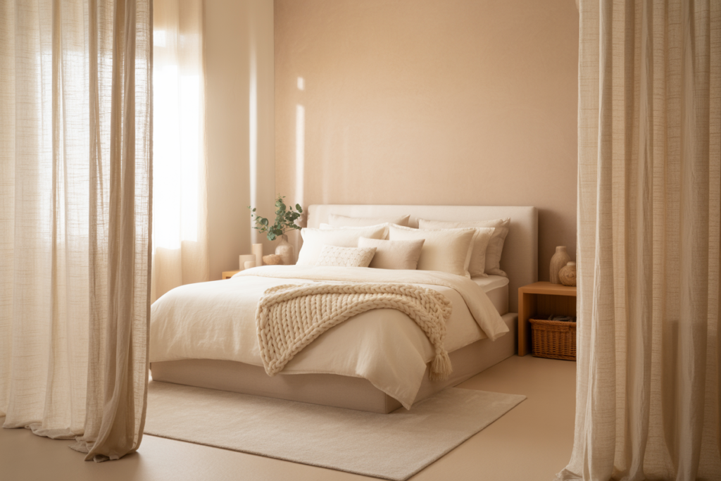 Beige Bedroom Decor Warm Neutral Style