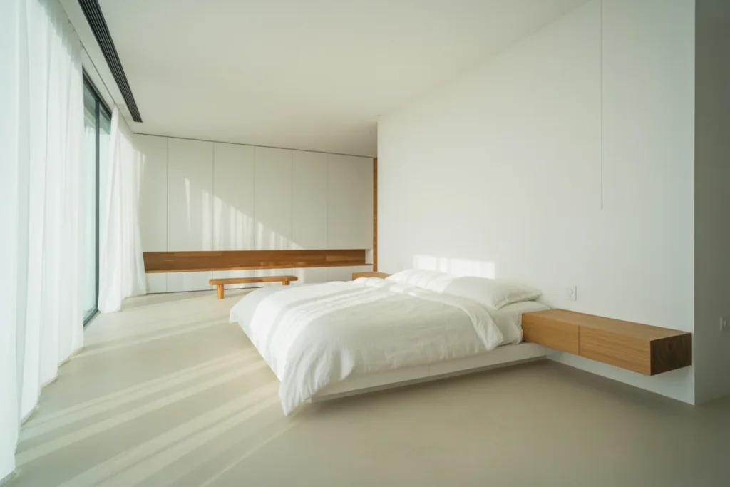 White Bedroom Decor Bright Modern Style