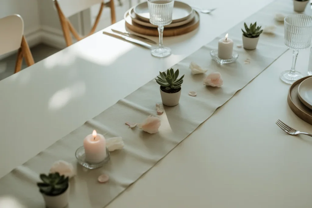 Minimal Table Runner Elegant Dining Style