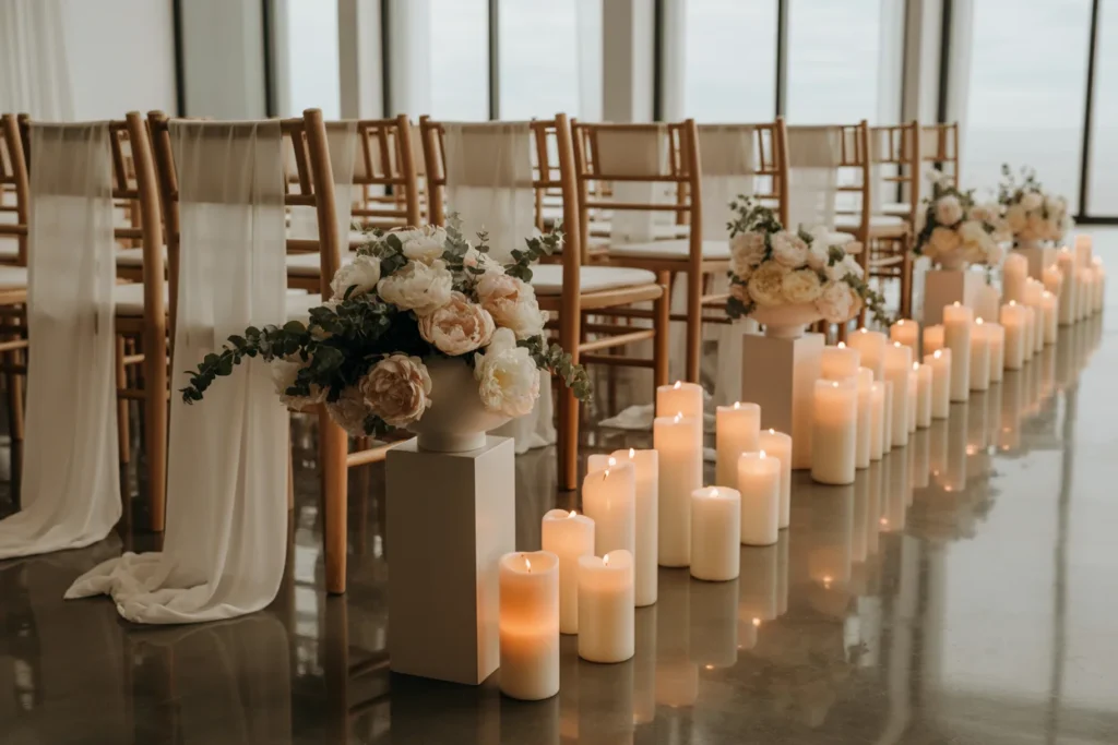 Neutral Wedding Palette Elegant Ceremony