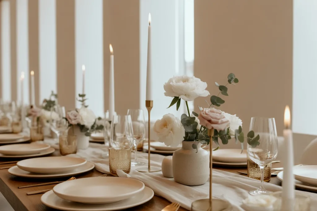 Beige Wedding Decor Soft Neutral Theme Style