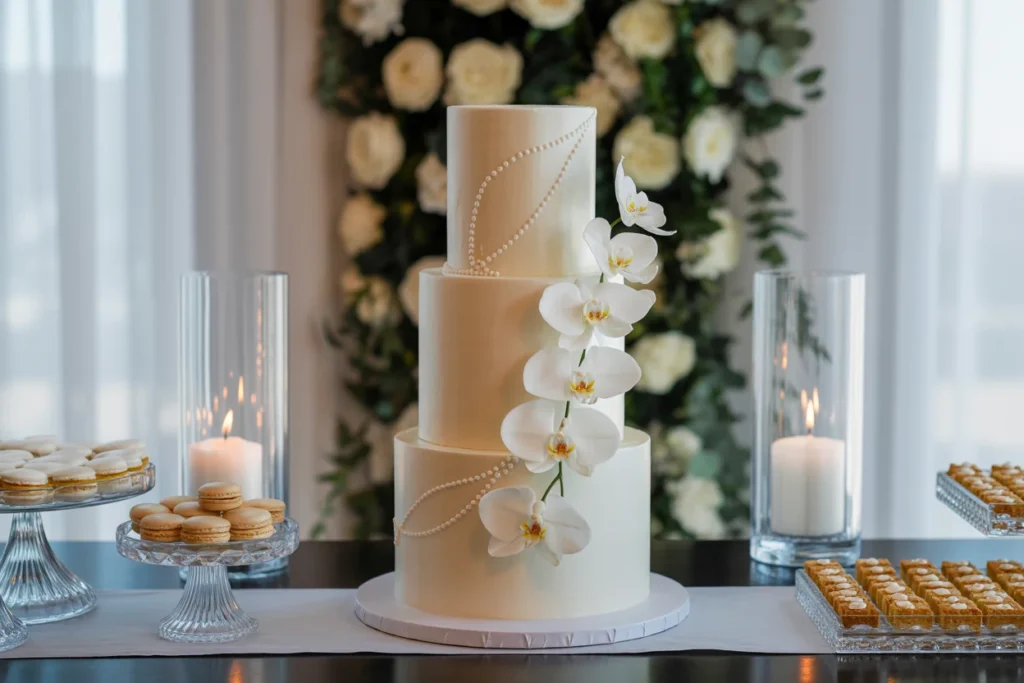 Minimal Wedding Cake Elegant Simple Design