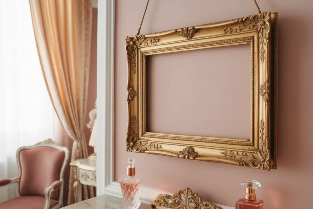 Vintage Frames Timeless Elegant Bedroom Decor