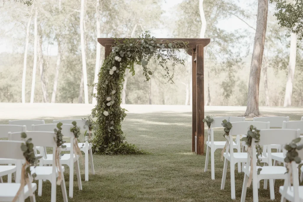 Minimal Greenery Wedding Decor Natural Look