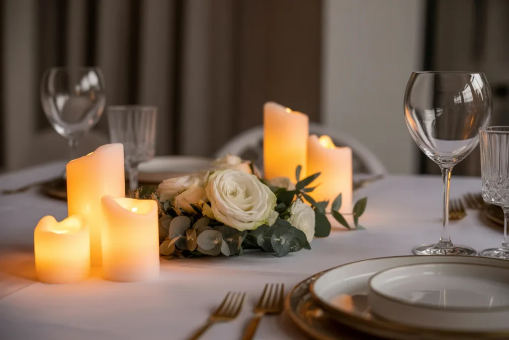 Candlelit Dinner Decor Intimate Celebration