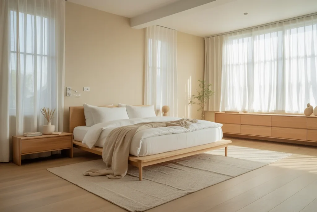 Scandinavian Bedroom Calm Functional Design