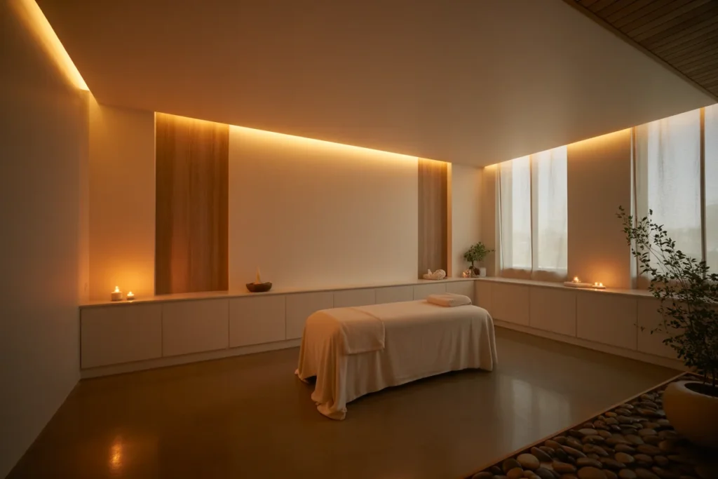 Soft Lighting Warm Spa Room Ambience Glow