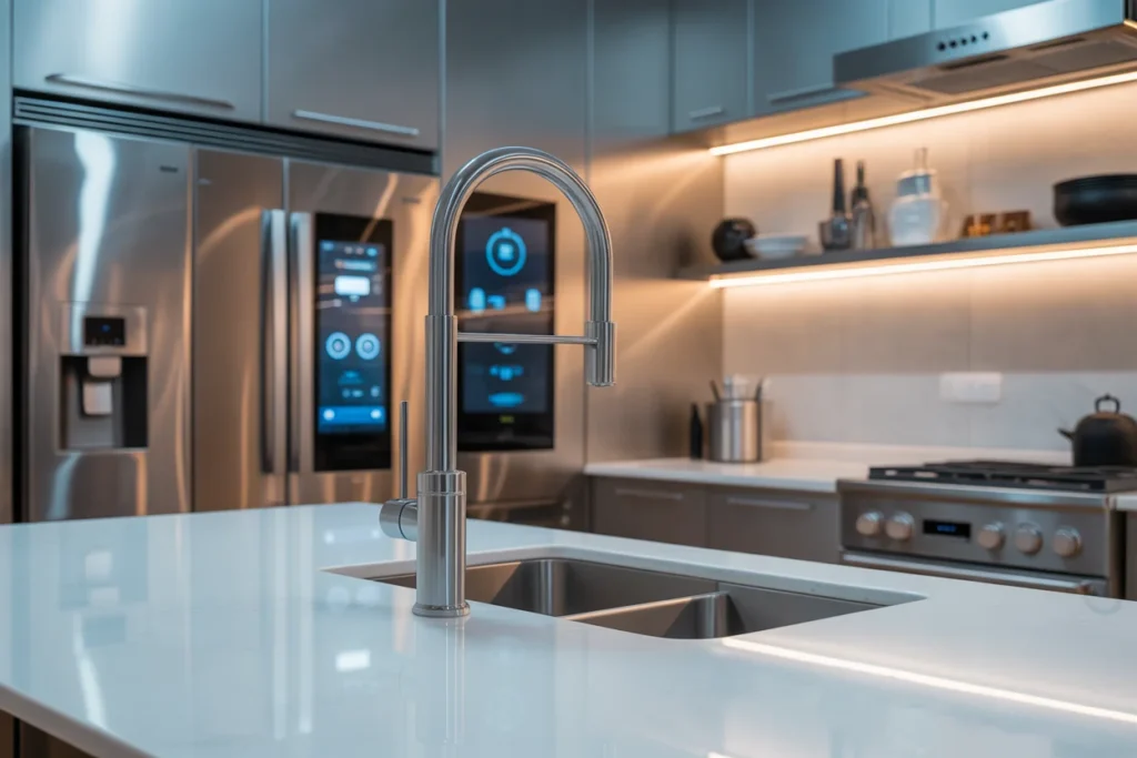 Smart Kitchen Technology Modern Convenience Style