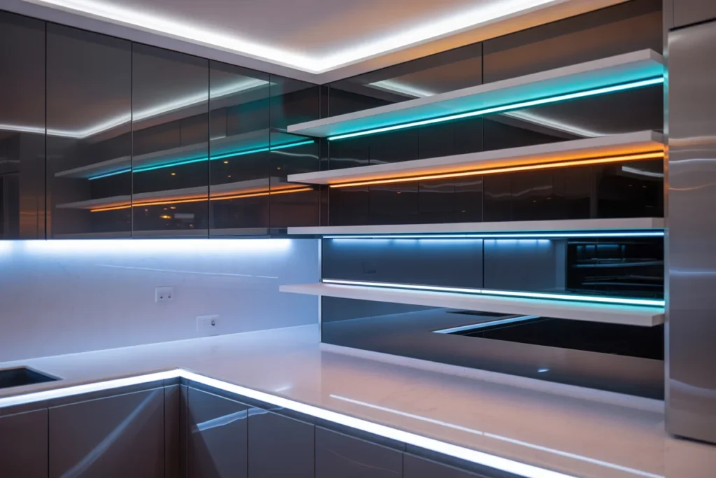 Futuristic Lighting Kitchens Ambient Glow Style