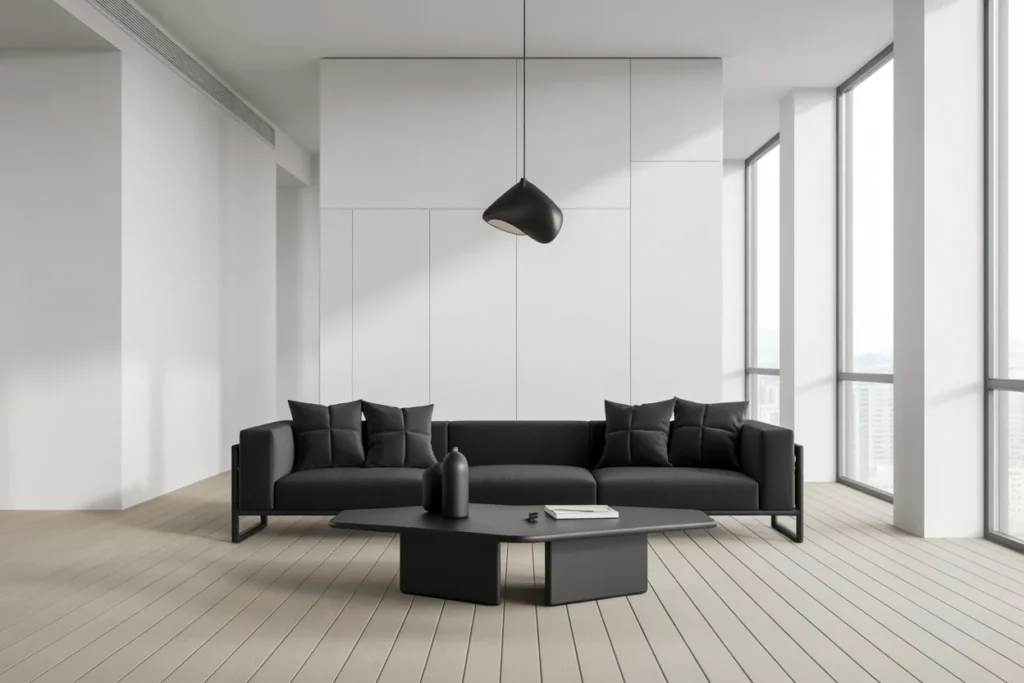 Black Accent Decor Modern Contrast Style