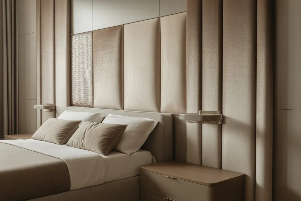 Fabric Panels Soft Elegant Bedroom Decor