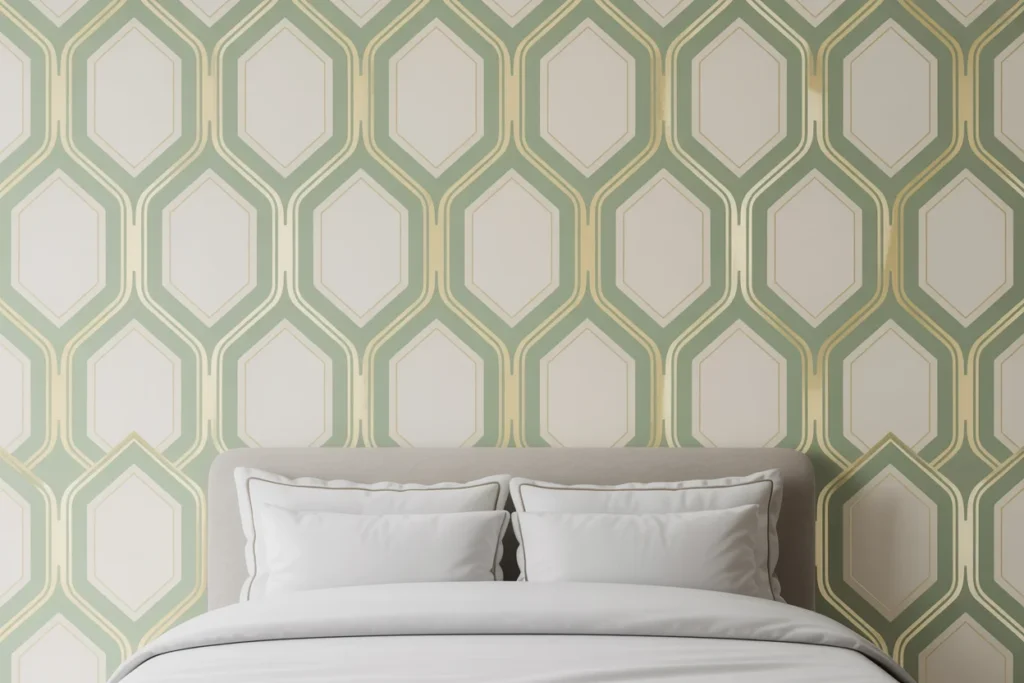 Wallpaper Design Pattern Stylish Bedroom Wall