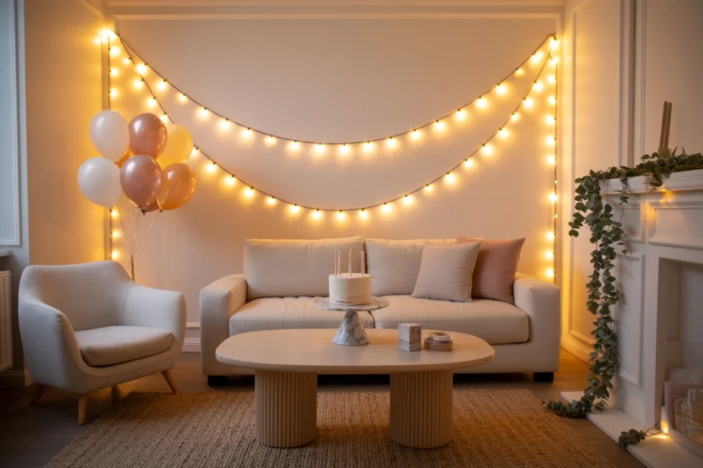 Cozy Indoor Party Minimal Living Room