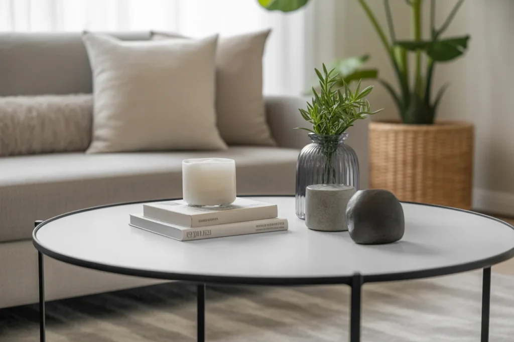 Minimal Coffee Table Simple Modern Centerpiece