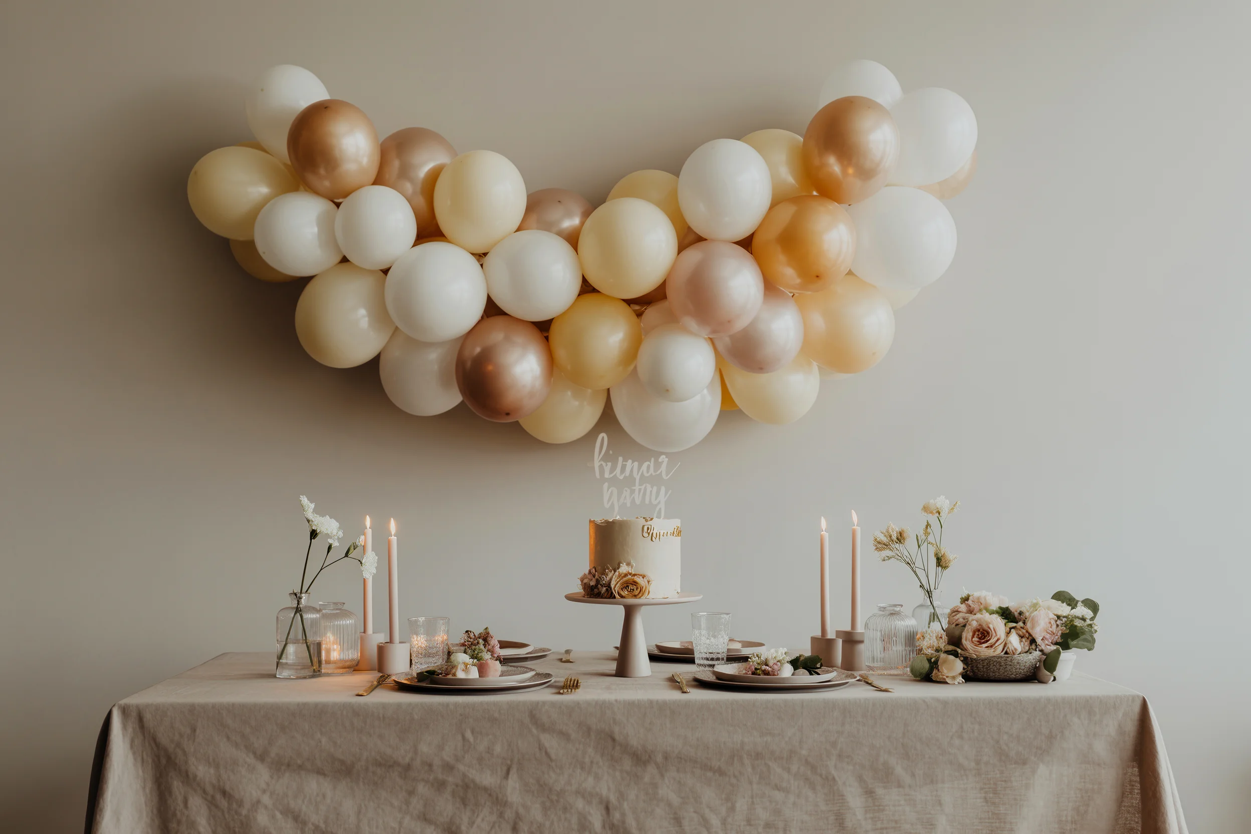 21 Minimalist Birthday Decor Simple Party Ideas